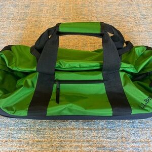 24" Lime Green LL BEAN Adventure Rolling DUFFLE BAG/ Carry On (Full Top Zip)